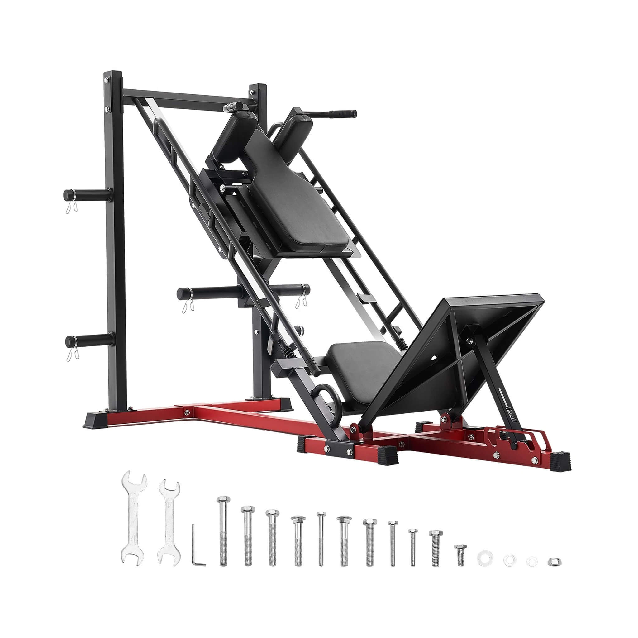 Rovix 2000LBS Adjustable Leg Press And Hack Squat Machine For Home Gym Workouts