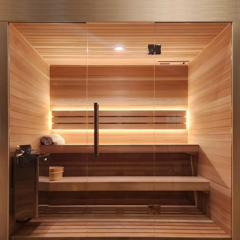 Finnish Sauna Builders - Custom Indoor Sauna Room - 5' x 7' x 8'