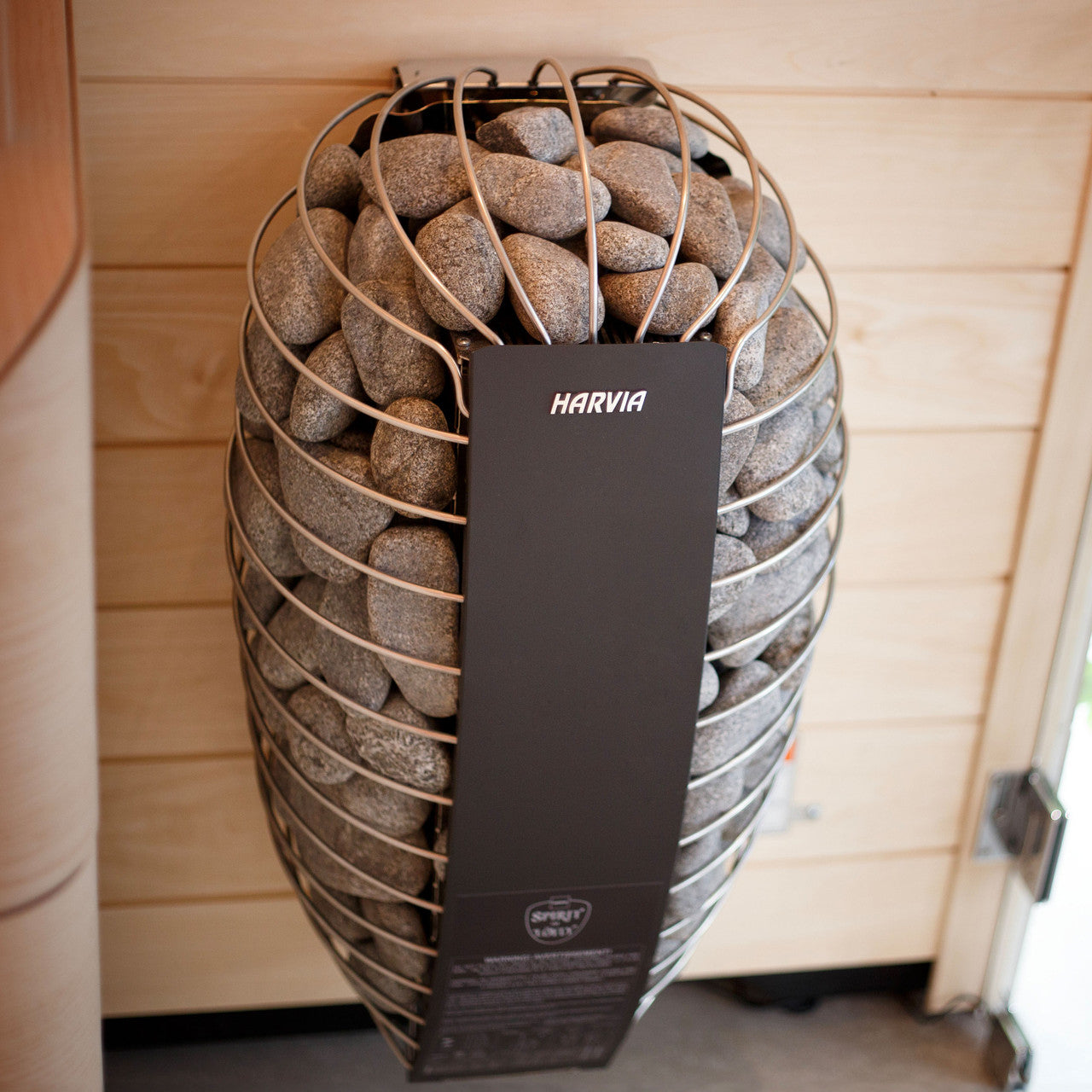 Harvia Spirit UL Certified Electric Sauna Heater With Digital Xenio Control Panel, WiFi Remote Control And Stones