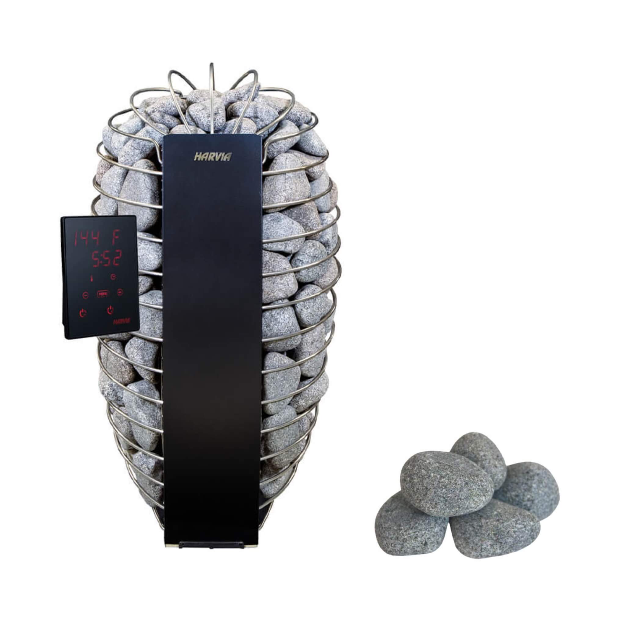Harvia Spirit UL Certified Electric Sauna Heater With Digital Xenio Control Panel, WiFi Remote Control And Stones