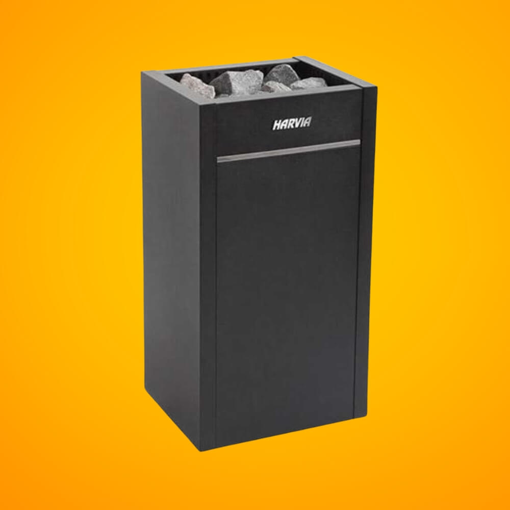 Harvia Virta HL Series Freestanding Electric Sauna Heater With Xenio Series Digital Control & Sauna Stones