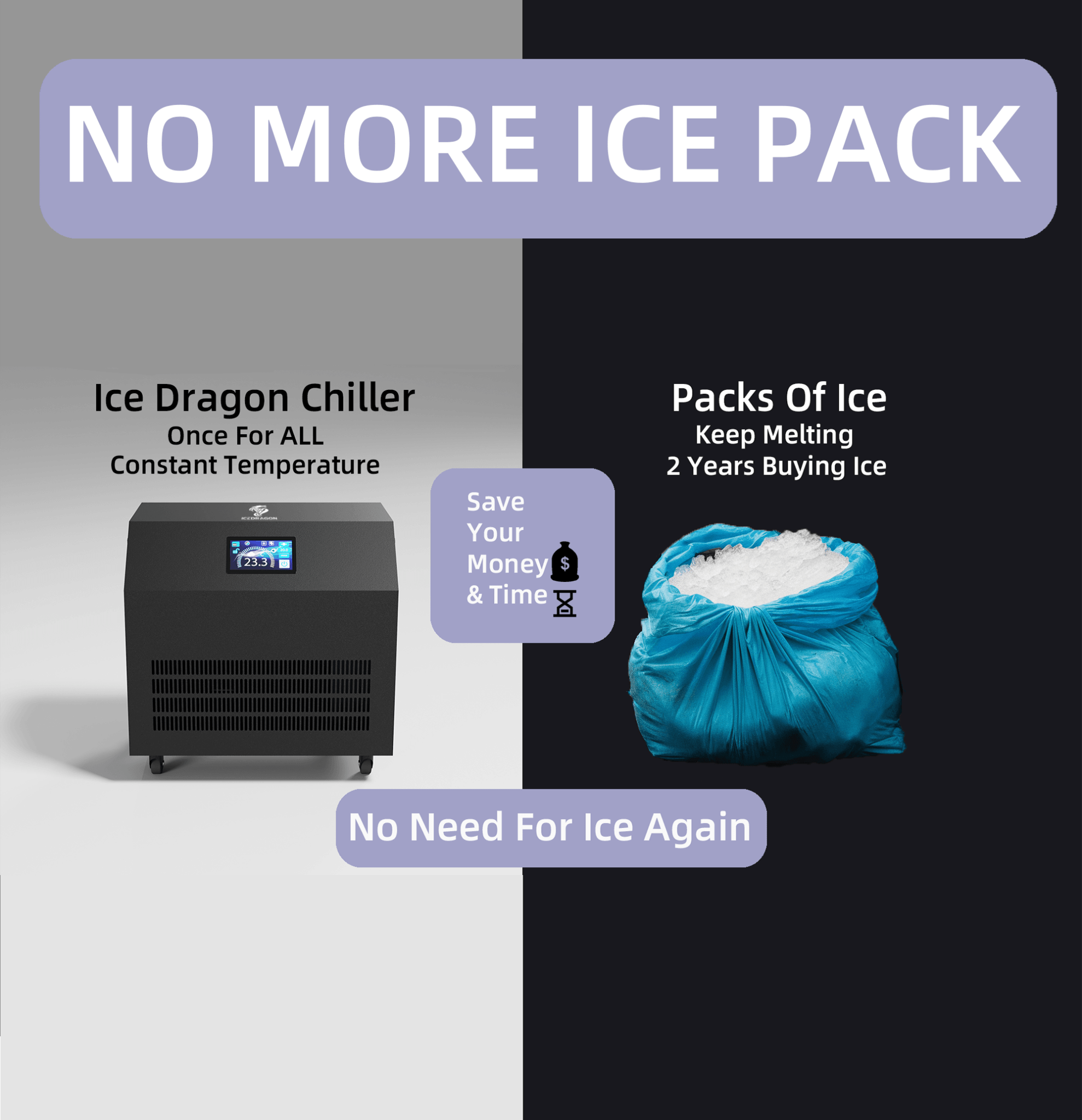 Ice Dragon Water Chiller for Ice Bath 1HP with Wi-Fi
