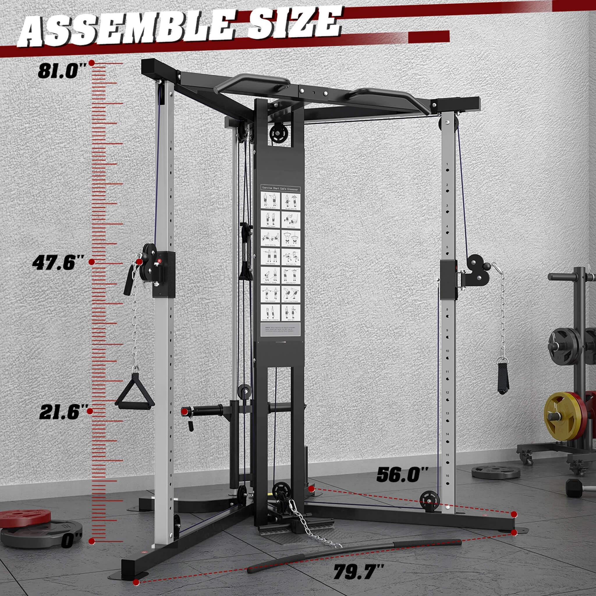 Rovix Premium Home Cable Crossover Full Body Workout Fly Machine