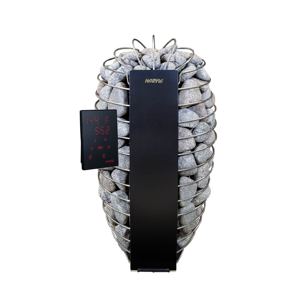 Harvia Spirit UL Certified Electric Sauna Heater With Digital Xenio Control Panel, WiFi Remote Control And Stones