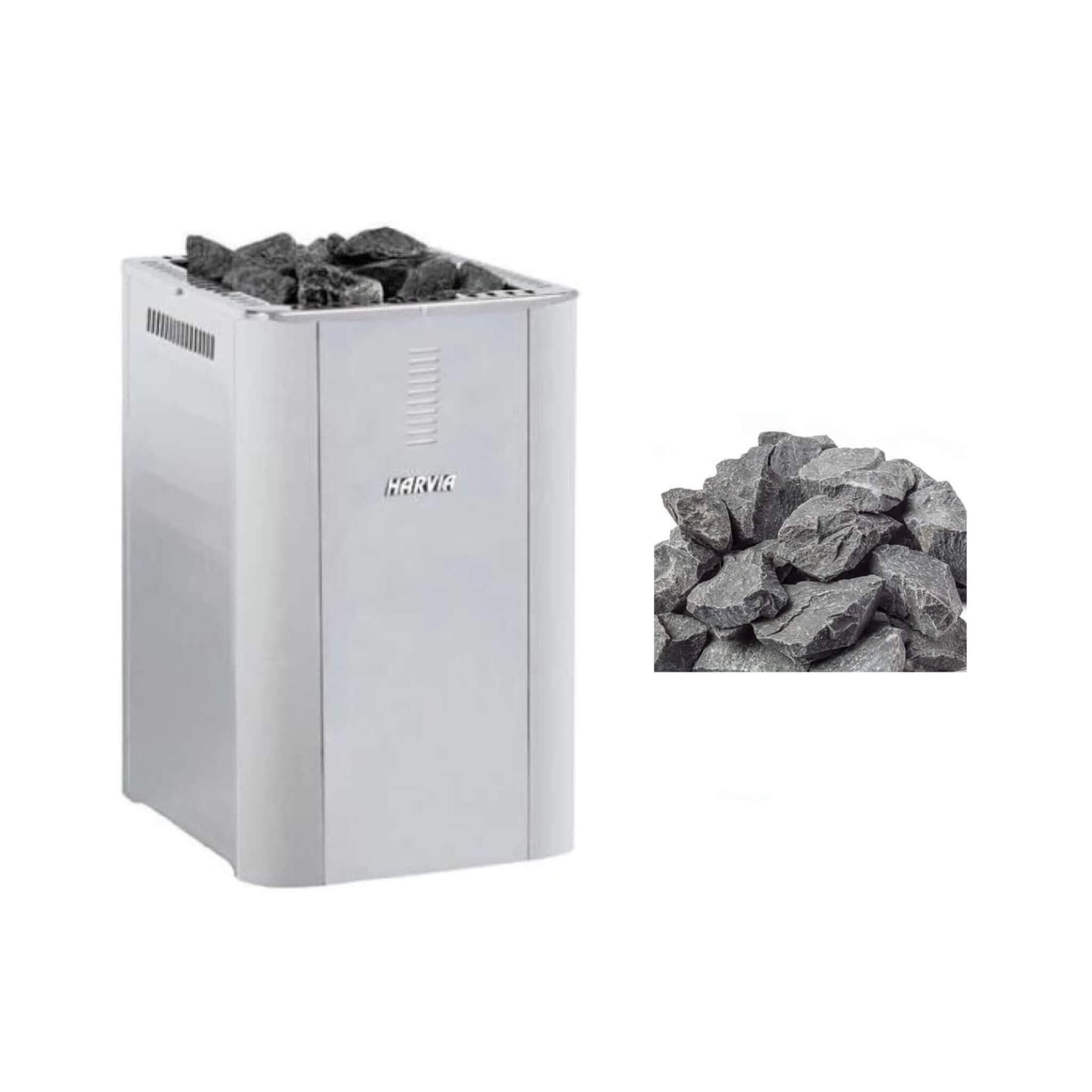 Harvia Duo Series Stainless Steel Wood Sauna Stove With Sauna Stones