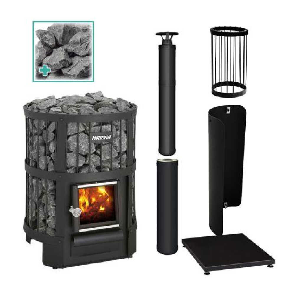 Harvia Legend 150 16KW Sauna Stove Package [LEGEND 150 PACKAGE BK]