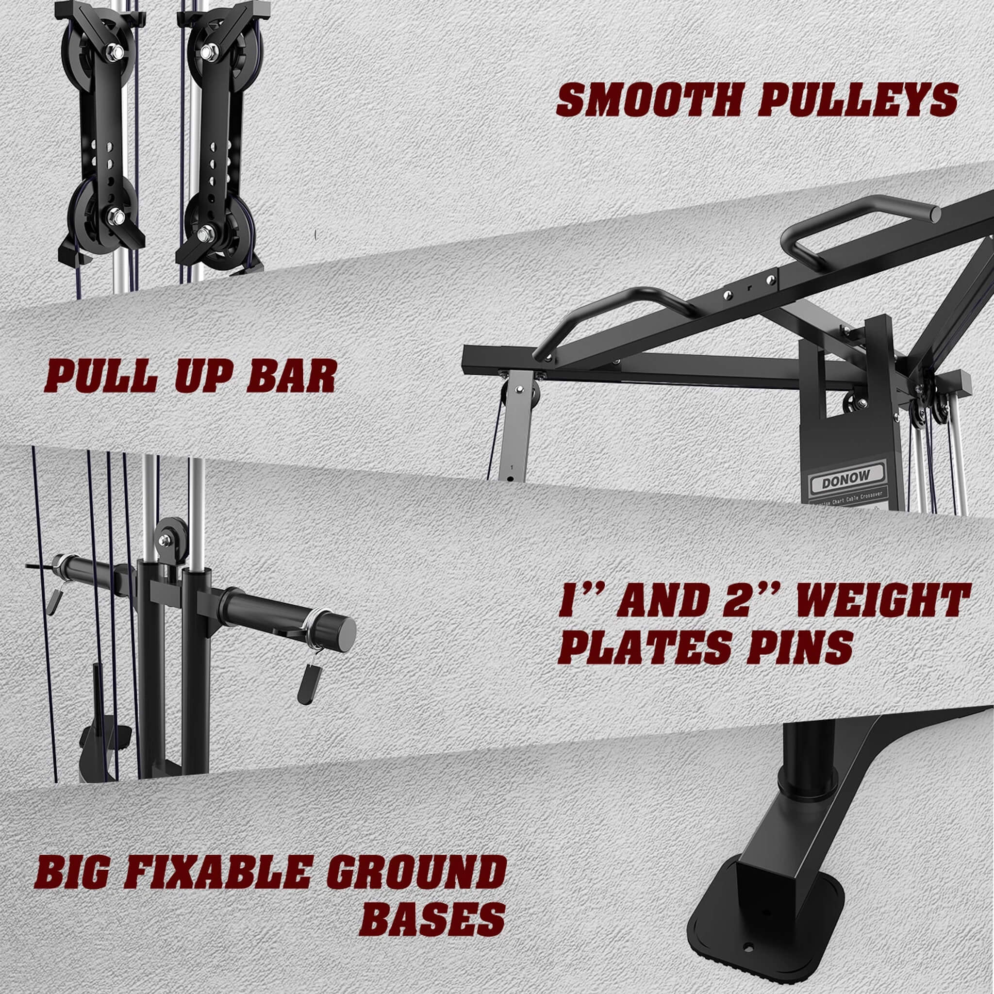 Rovix Premium Home Cable Crossover Full Body Workout Fly Machine