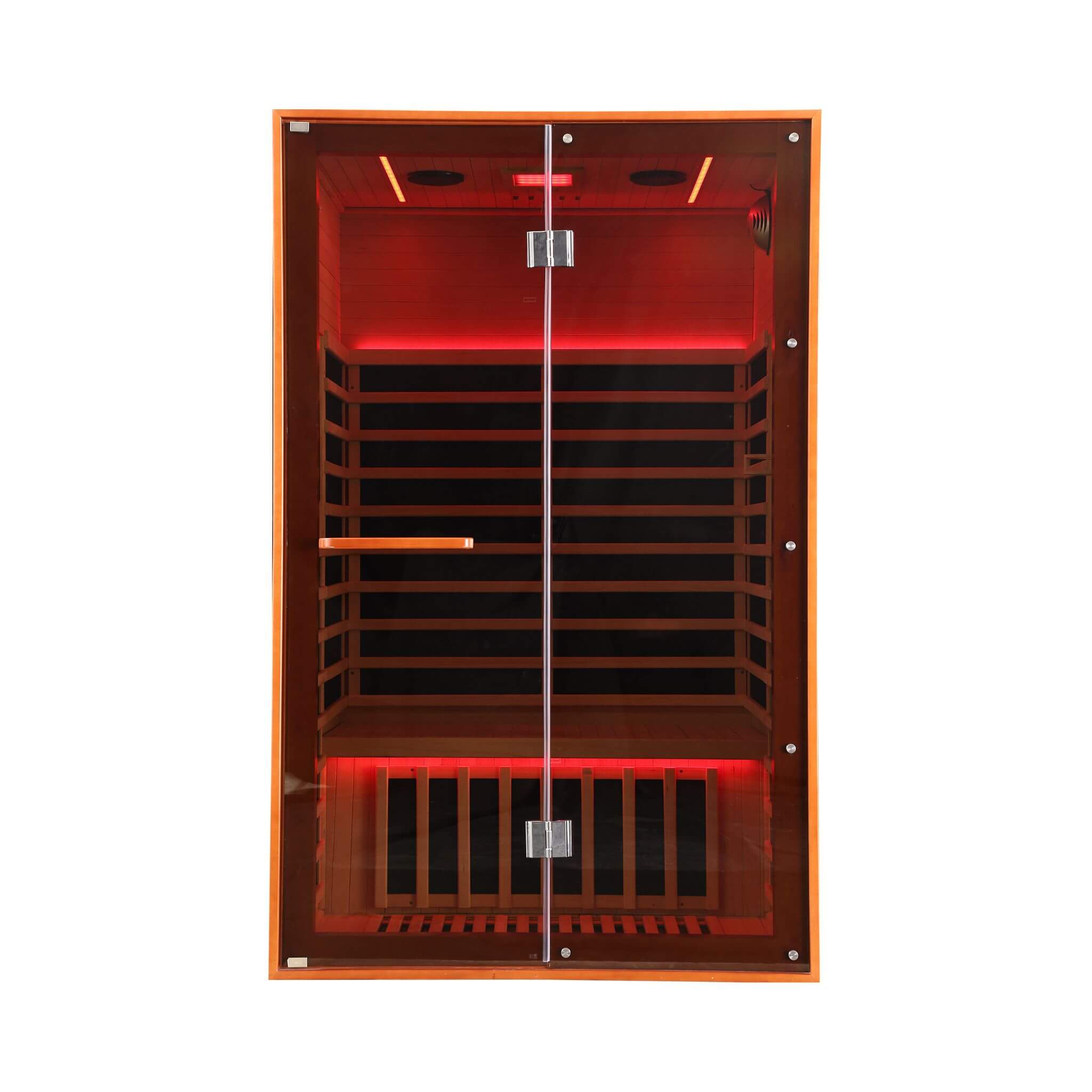 Thermora Fontaine 2-Person Luxury Canadian Hemlock Infrared Sauna With Glass Front